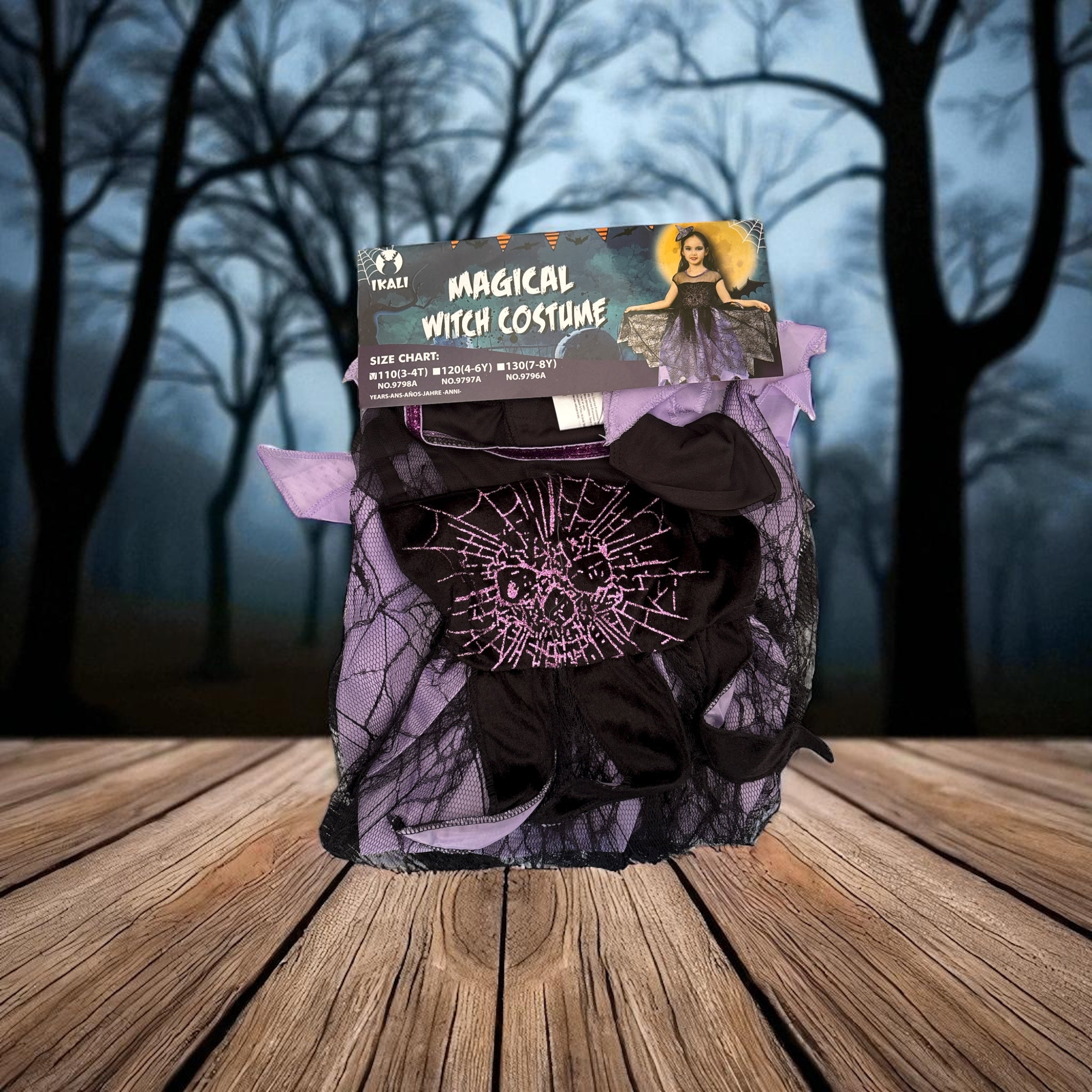 Kinder Kostüm Hexe (3-4Jahre)