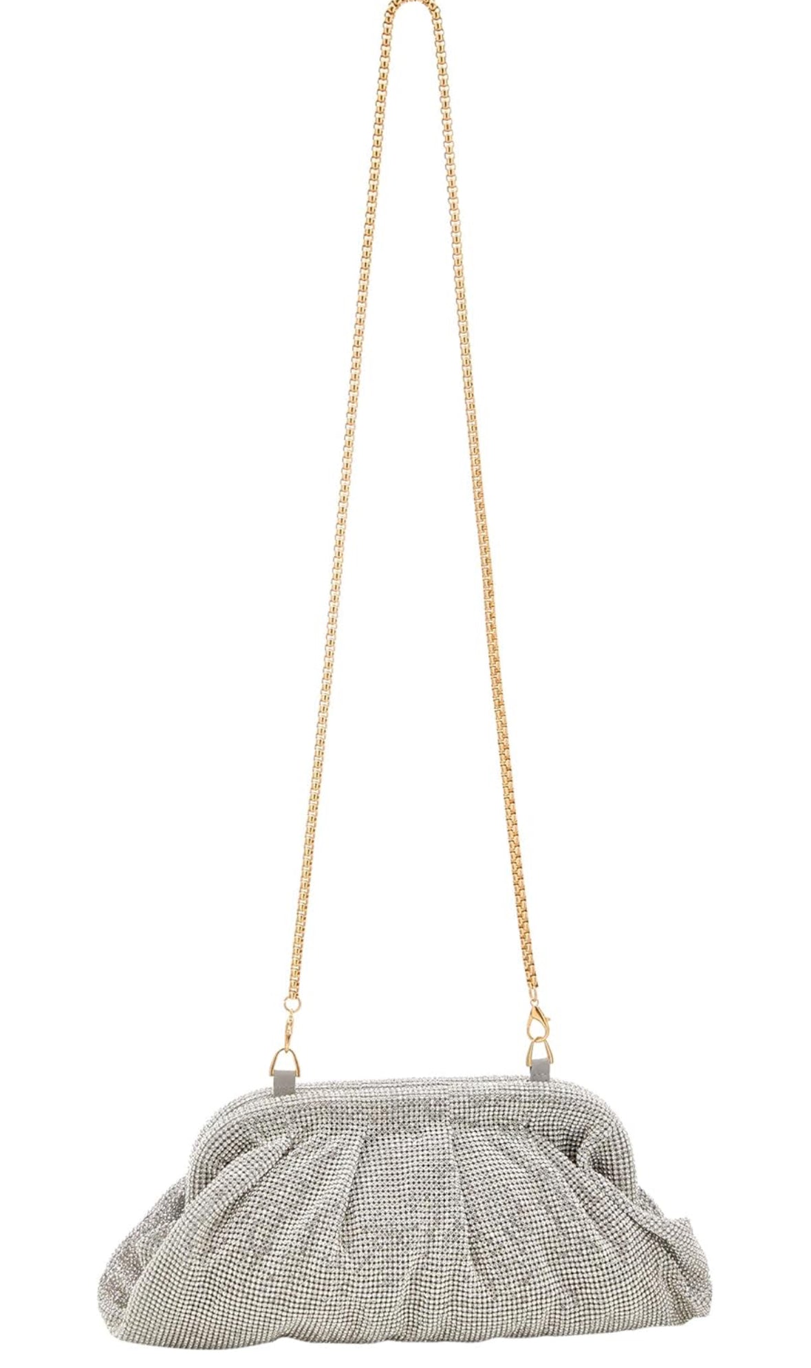 NAEMI Damen Clutch Bag Silber
