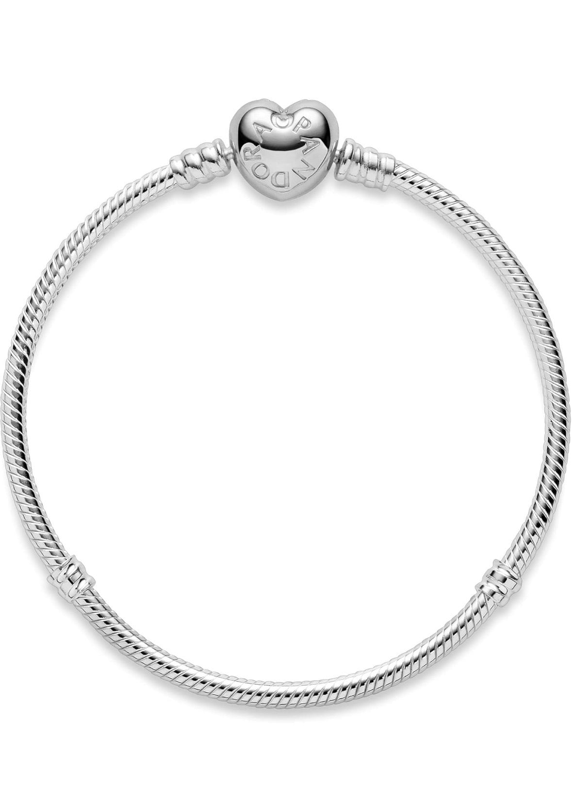Pandora Icons Armband mit herzförmigem Verschluss 20cm mit Pflegeset Pandora