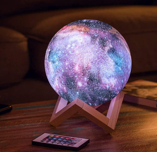 3D-gedruckte Mondlampe in 15 cm Größe mit 16 verschiedenen Lichtfarben