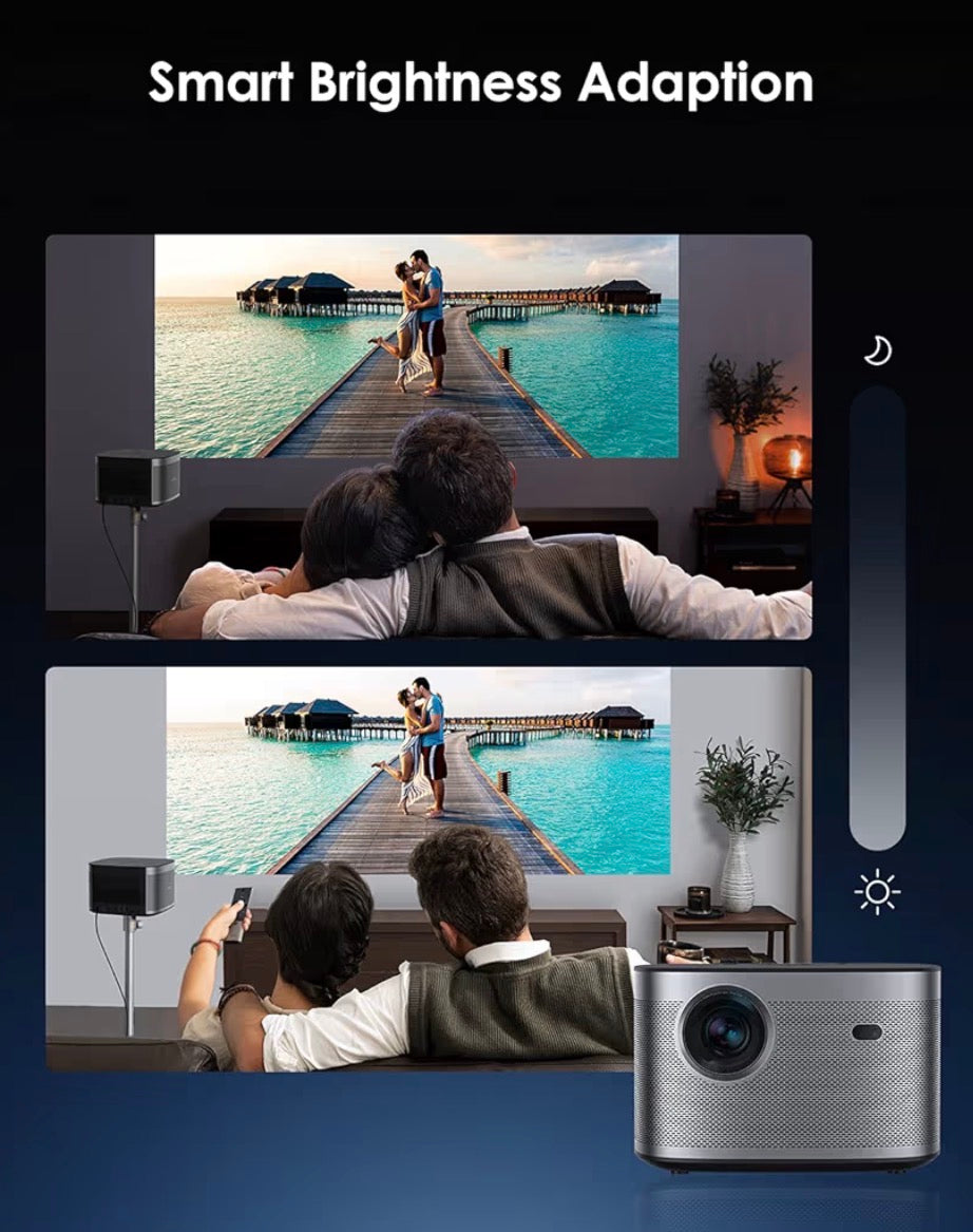 XGIMI Horizon Pro 4K Beamer Heimkino, DLP 4K Beamer, 1500 ISO Lumen, 200 Zoll, Videoprojektor mit WiFi Bluetooth, 8W Harman/Kardon Lautsprecher, Android TV 10.0, HDR10 und HLG