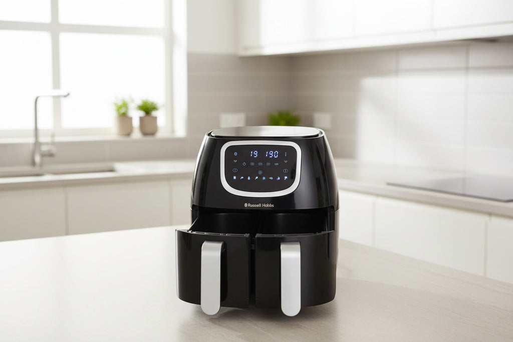 Heißluftfritteuse der Firma Russell Hobbs  Model  Dual Basket 27290-56 (Gebraucht,Zustand:sehr gut)