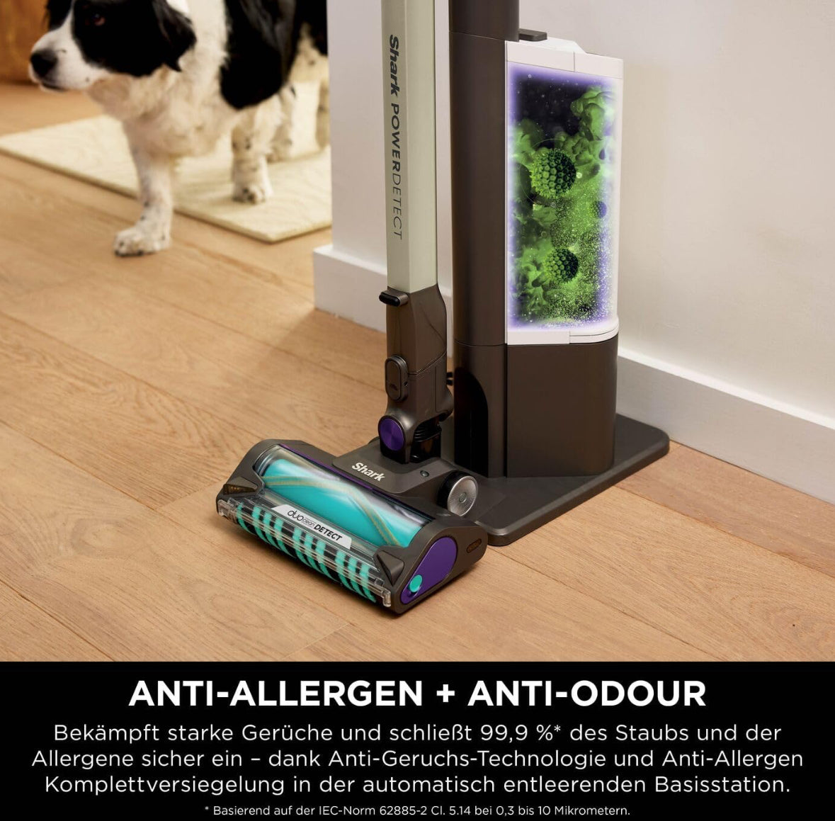 Shark PowerDetect Clean & Empty Akku-Staubsauger, DuoClean Detect, Reverse Clean, 2-L-Selbstentleerstation ( Gebraucht,Zustand: Gut )