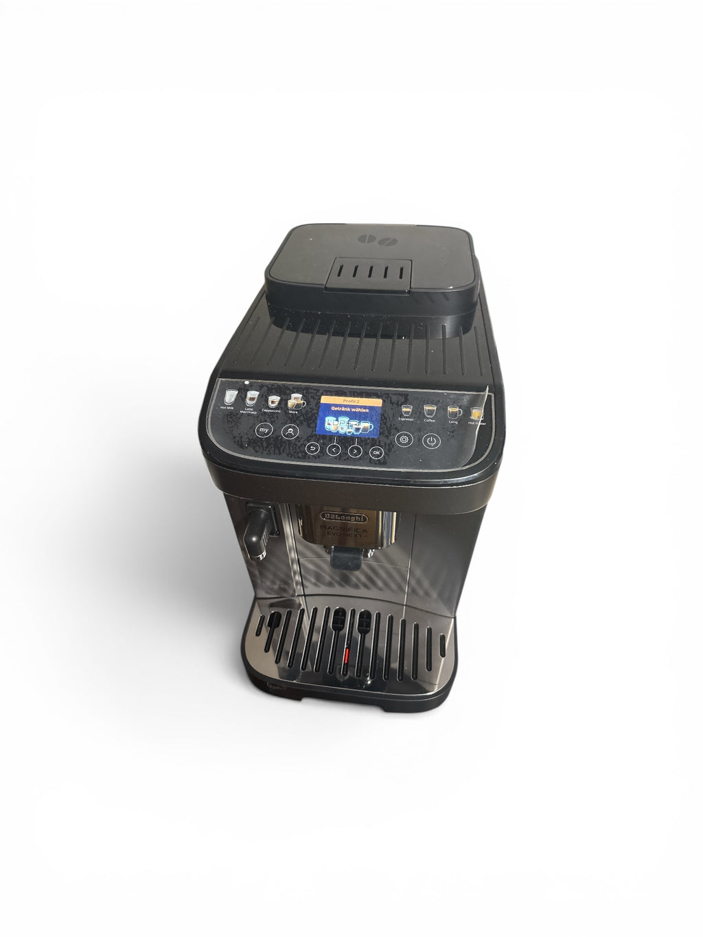 Kaffeevollautomat der Marke DeLonghi, Model: Magnifica Evo Next ,Perfetto , farbiges Touch-Display, Titan (ECAM312.80.TB) Retoure, Gebraucht, Zustand: sehr gut