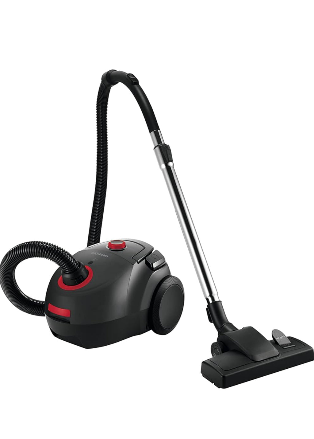 Grundig, VCC 3850 A Bodenstaubsauger mit Beutel, 800W, 2,1 L, Schwarz/Rot
(OVP beschädigt)