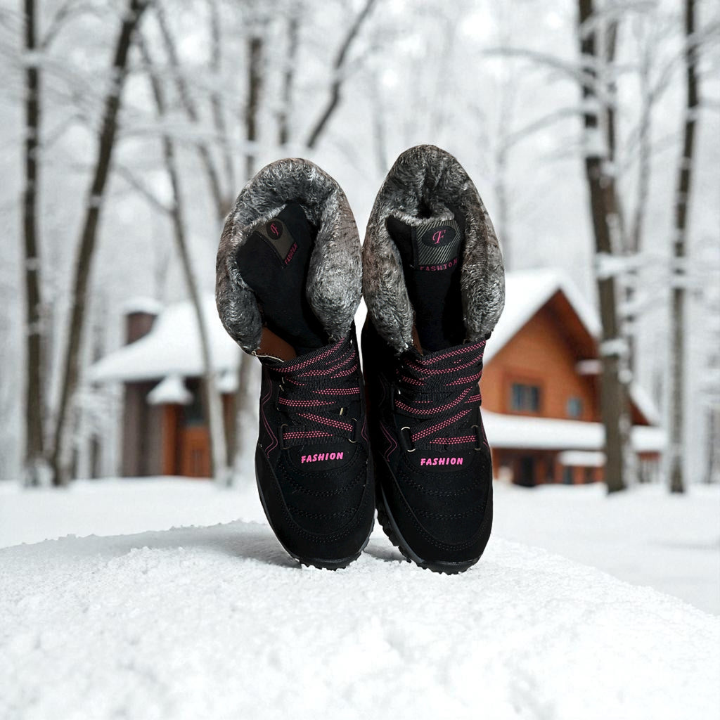 AARDIMI Warm Gefüttert Winterschuhe Damen Schneestiefel Wasserdicht Outdoor Trekking Wanderschuhe Gr. 37