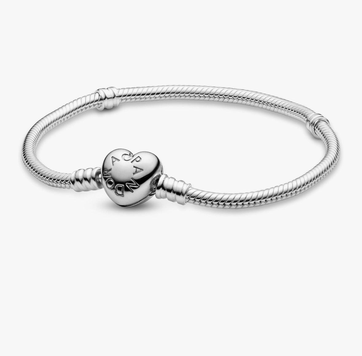 Pandora Icons Armband mit herzförmigem Verschluss 20cm mit Pflegeset Pandora