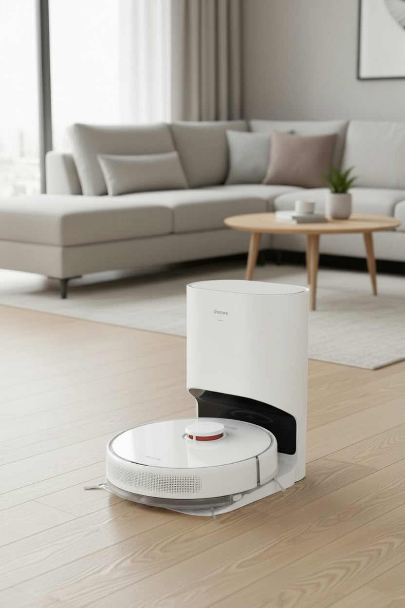 dreame D10 Plus Staubsaugerroboter mit automatischer Staubentleerung, Saugleistung 4000Pa ( Gebraucht, Zustand:gut , Kratzer etc.)
