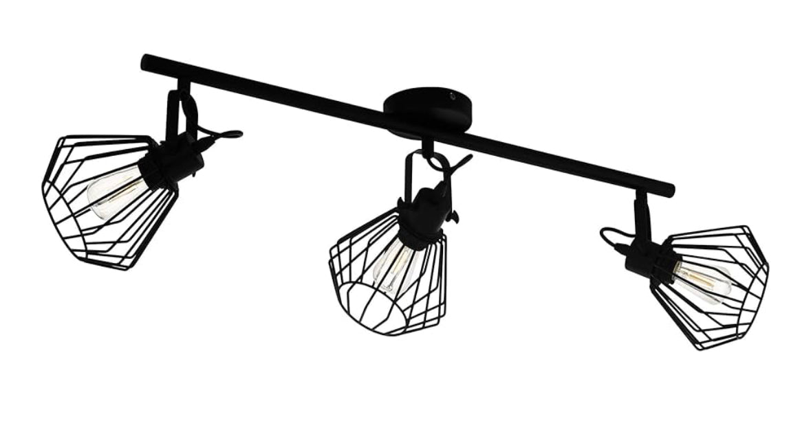 EGLO Deckenlampe Tabillano, 3 flammige Deckenleuchte Vintage