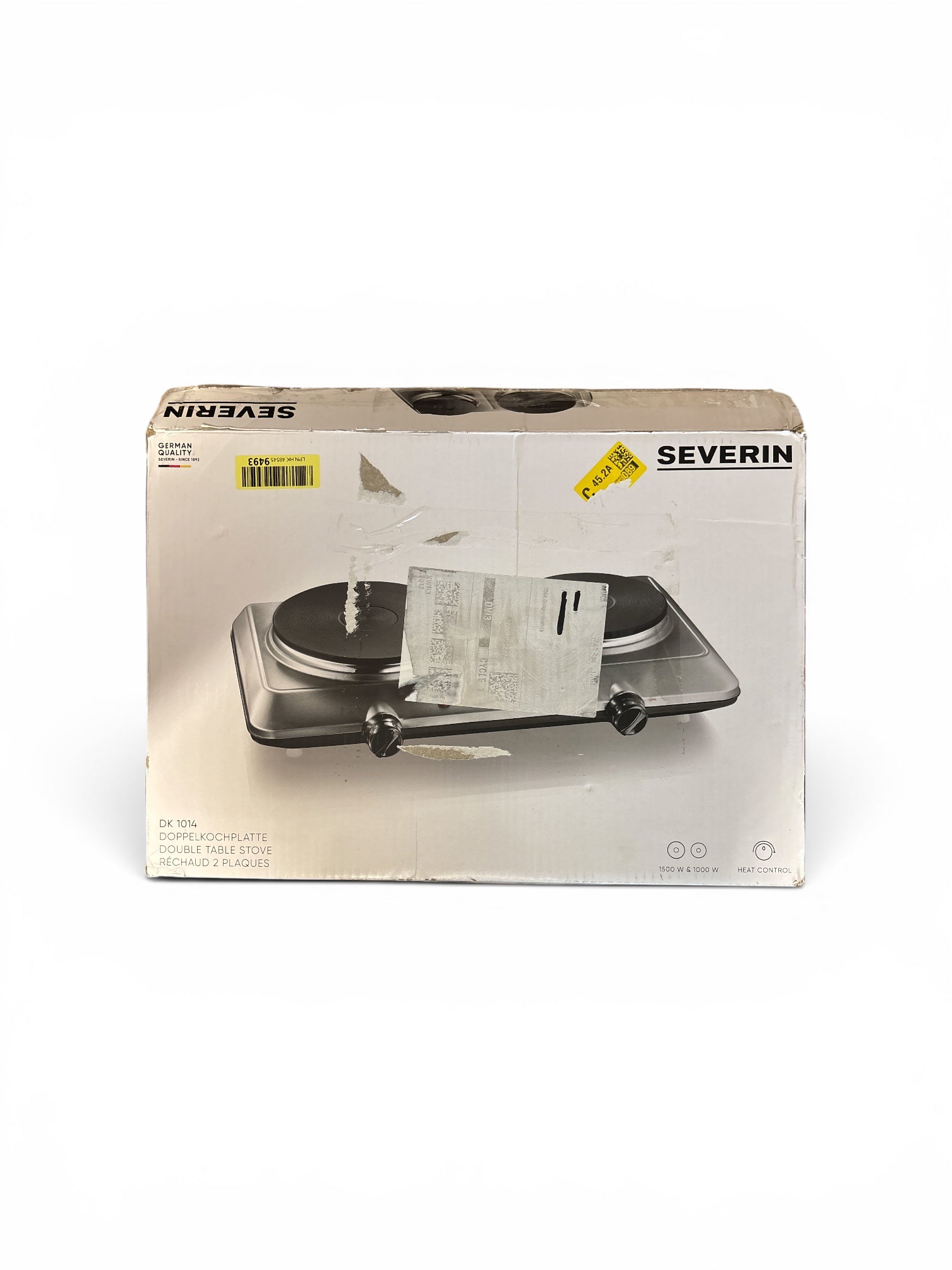 SEVERIN DK 1014 Doppelkochplatte 2500W Edelstahl | B-Ware Retoure, optische Mängel