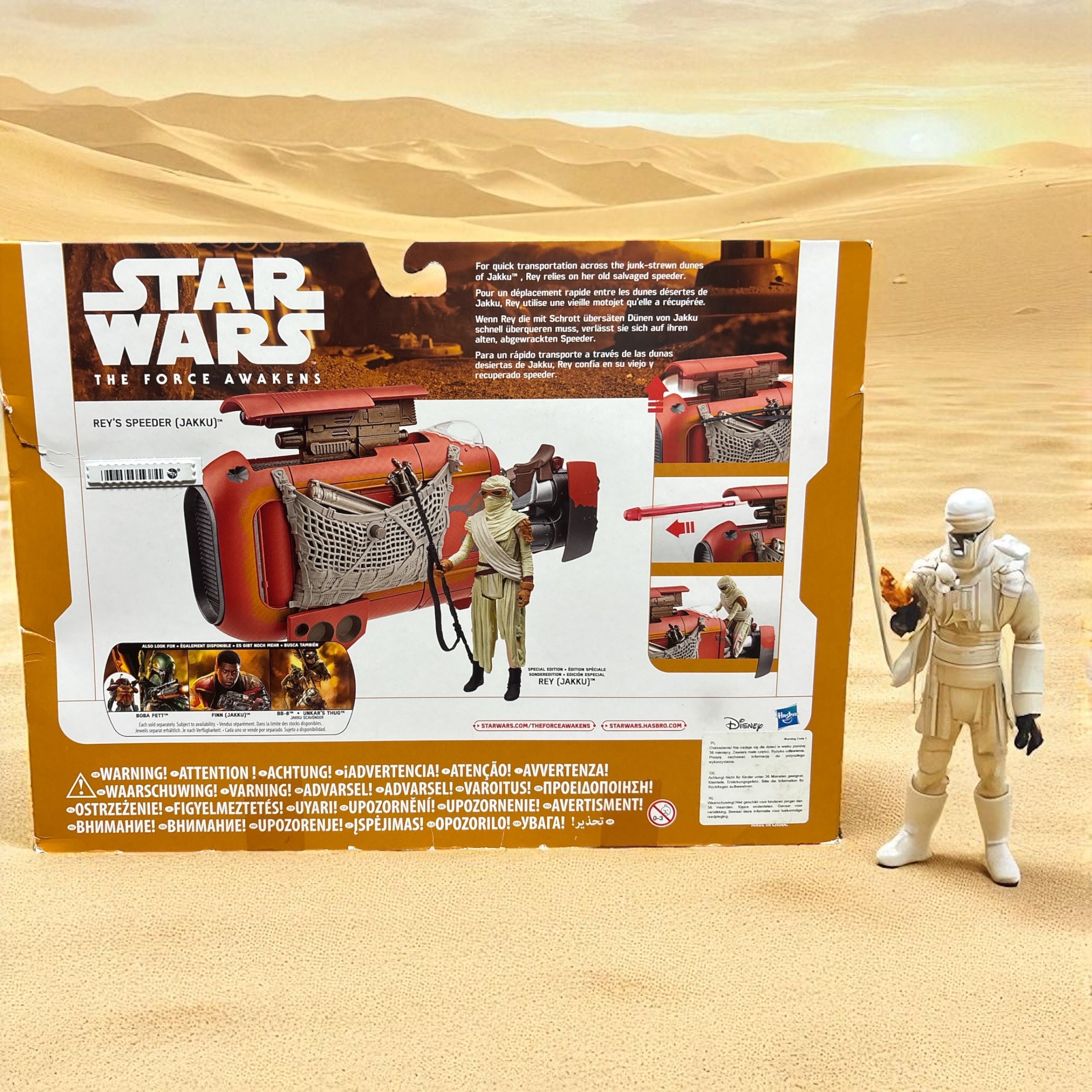 The Force Awakens Rey's Speeder Inc Action Figure Star Wars Jakku Hasbro