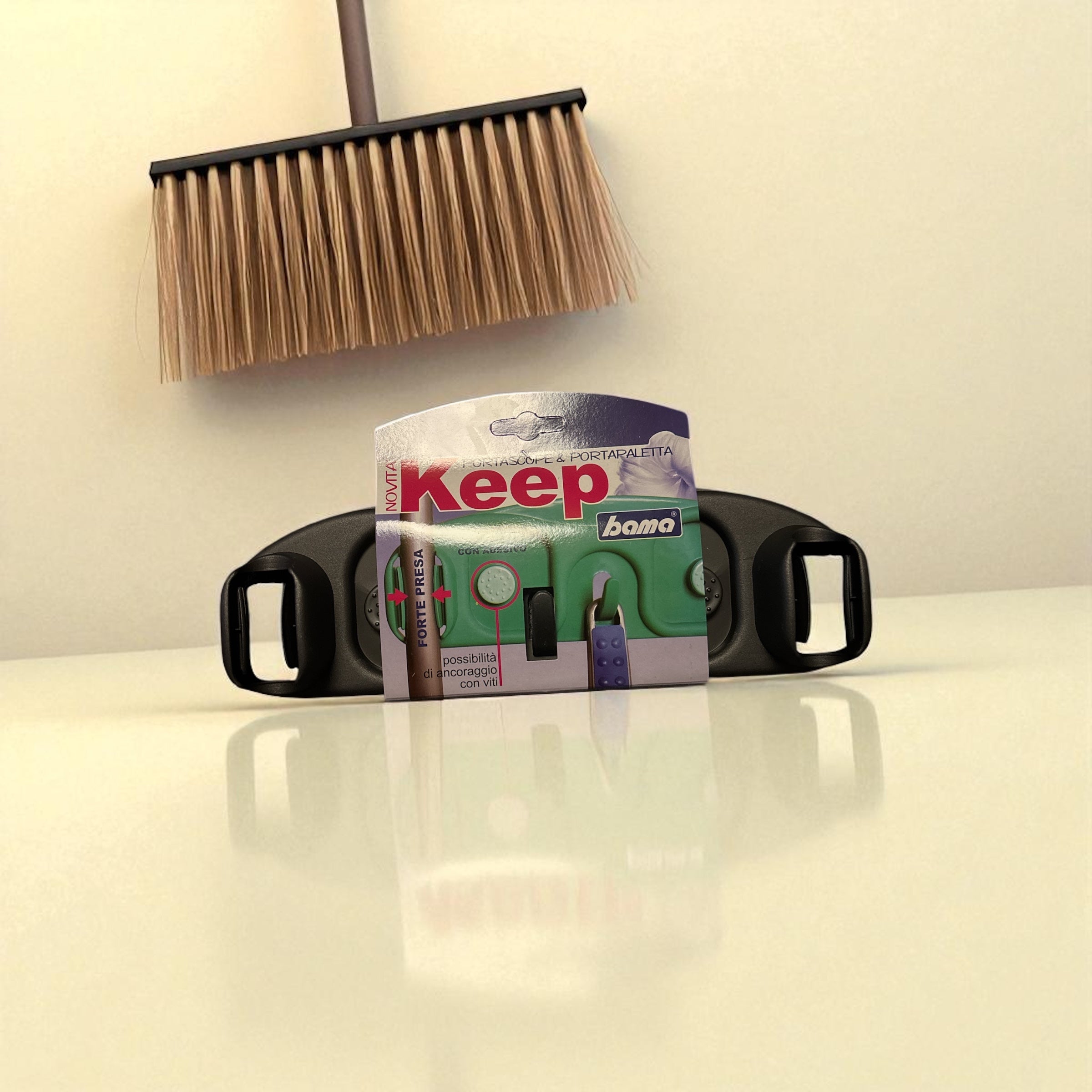 2Stk Keep Besenhalterung (selbstklebend)