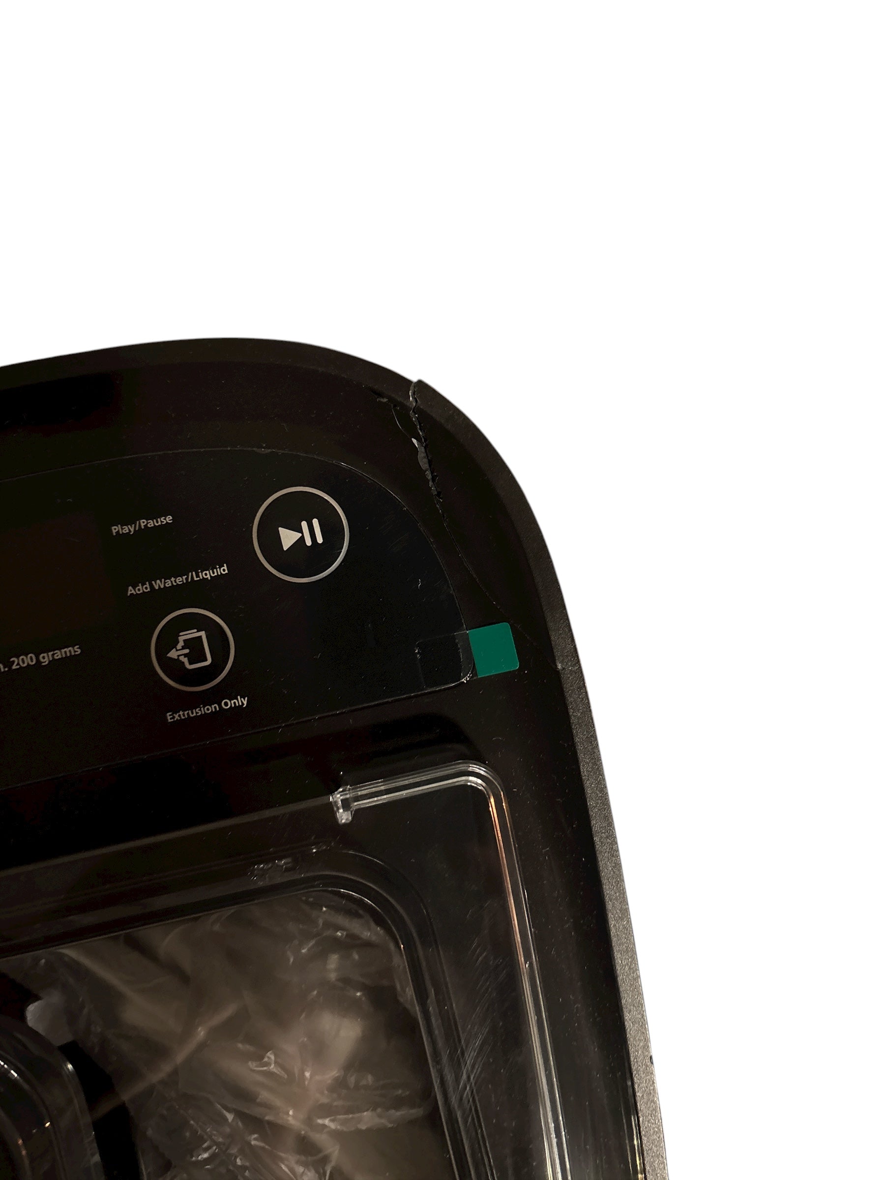 Philips 7000 Serie PastaMaker, Perfekte Nudeln Selbstgemacht, Automatisches Wiegen, Schwarz(HR2665/93), Beschädigt an der Deckplatte - Sprung (siehe Foto )